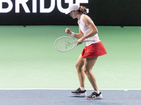 Iga Swiatek  during Billie Jean King Cup Finals match Poland vs Czechia in Malaga Spain on 16 November 2024. (