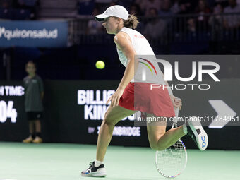 Iga Swiatek  during Billie Jean King Cup Finals match Poland vs Czechia in Malaga Spain on 16 November 2024. (