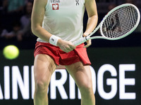 Iga Swiatek  during Billie Jean King Cup Finals match Poland vs Czechia in Malaga Spain on 16 November 2024. (