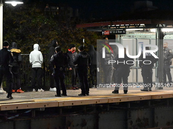 One person is shot in the leg at the 167 Street MTA Subway Station in the Highbridge section of Bronx, New York, United States, on November...