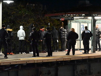 One person is shot in the leg at the 167 Street MTA Subway Station in the Highbridge section of Bronx, New York, United States, on November...