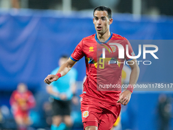 Aaron of Andorra plays during the UEFA Nations League 2024 - League phase - Matchday 4 match between Andorra and Moldova at Estadi Nacional...