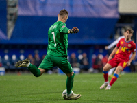 D. Celandic of Moldova is in action during the UEFA Nations League 2024 - League phase - Matchday 4 match between Andorra and Moldova at Est...