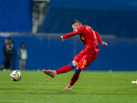 M. De la Heras of Andorra is in action during the UEFA Nations League 2024 - League phase - Matchday 4 match between Andorra and Moldova at...