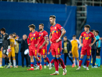 Players are in action after the UEFA Nations League 2024 - League phase - Matchday 4 match between Andorra and Moldova at Estadi Nacional d'...