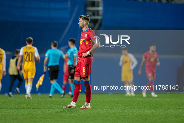 Players are in action after the UEFA Nations League 2024 - League phase - Matchday 4 match between Andorra and Moldova at Estadi Nacional d'...