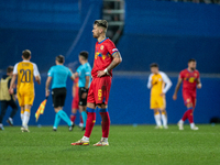 Players are in action after the UEFA Nations League 2024 - League phase - Matchday 4 match between Andorra and Moldova at Estadi Nacional d'...