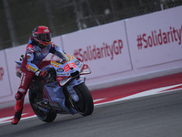 Marc Marquez (93) of Spain and Gresini Racing Moto GP Ducati during the race of the Motul Solidarity Grand Prix of Barcelona at Circuit de B...