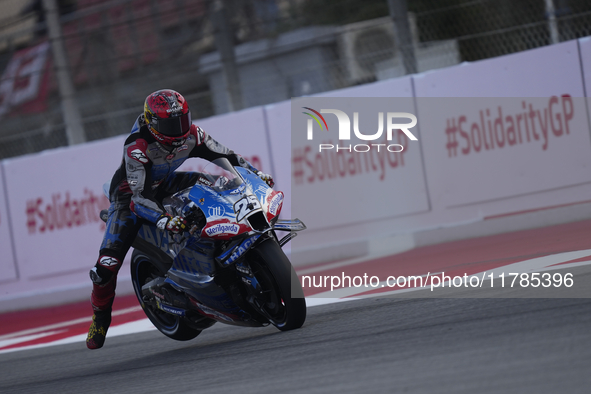 Raul Fernandez (25) of Spain and Trackhouse Racing during the race of the Motul Solidarity Grand Prix of Barcelona at Circuit de Barcelona-C...