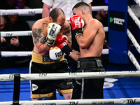 Mohamed El Maghraby and Luca Spadaccini fight during the pre-card match of TAF 7 at Allianz Cloud Milano in Milan, Italy, on November 16, 20...