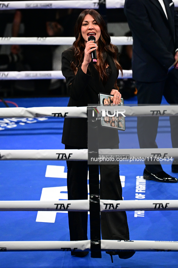 Francesco Faraoni and Ion Catarau fight during the pre-card match of TAF 7 at Allianz Cloud Milano in Milan, Italy, on November 16, 2024. 