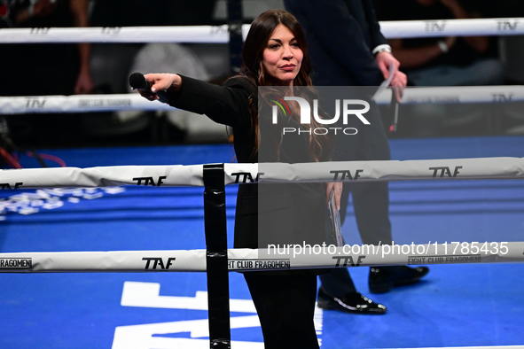 Francesco Faraoni and Ion Catarau fight during the pre-card match of TAF 7 at Allianz Cloud Milano in Milan, Italy, on November 16, 2024. 