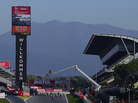 Star of Moto3 race during the race of the Motul Solidarity Grand Prix of Barcelona at Circuit de Barcelona-Catalunya on November 17, 2024 in...