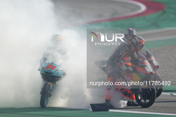 Daniel Holgado (96) of Spain and Red Bull Gasgas Tech3 Gasgas during the race of the Motul Solidarity Grand Prix of Barcelona at Circuit de...