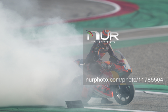 Daniel Holgado (96) of Spain and Red Bull Gasgas Tech3 Gasgas during the race of the Motul Solidarity Grand Prix of Barcelona at Circuit de...