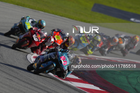 David Alonso (80) of Colombia and CFMoto Gaviota Aspar Team during the race of the Motul Solidarity Grand Prix of Barcelona at Circuit de Ba...