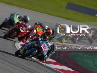 David Alonso (80) of Colombia and CFMoto Gaviota Aspar Team during the race of the Motul Solidarity Grand Prix of Barcelona at Circuit de Ba...