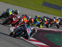 David Alonso (80) of Colombia and CFMoto Gaviota Aspar Team during the race of the Motul Solidarity Grand Prix of Barcelona at Circuit de Ba...