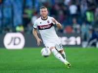 Jesper Karlsson of Bologna FC during the Serie A Enilive match between AS Roma and Bologna FC at Stadio Olimpico on November 10, 2024 in Rom...