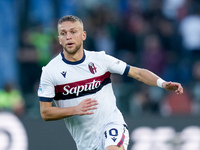 Jesper Karlsson of Bologna FC during the Serie A Enilive match between AS Roma and Bologna FC at Stadio Olimpico on November 10, 2024 in Rom...