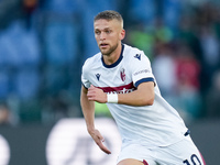 Jesper Karlsson of Bologna FC during the Serie A Enilive match between AS Roma and Bologna FC at Stadio Olimpico on November 10, 2024 in Rom...