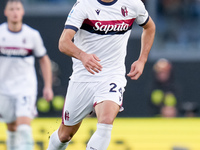 Thijs Dallinga of Bologna FC during the Serie A Enilive match between AS Roma and Bologna FC at Stadio Olimpico on November 10, 2024 in Rome...