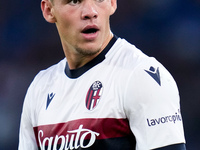 Thijs Dallinga of Bologna FC looks on during the Serie A Enilive match between AS Roma and Bologna FC at Stadio Olimpico on November 10, 202...