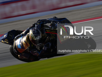 Ai Ogura (79) of Japan and Mt Helmets - Msi Boscoscuro during the race of the Motul Solidarity Grand Prix of Barcelona at Circuit de Barcelo...