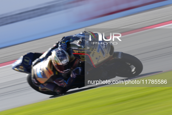 Ai Ogura (79) of Japan and Mt Helmets - Msi Boscoscuro during the race of the Motul Solidarity Grand Prix of Barcelona at Circuit de Barcelo...