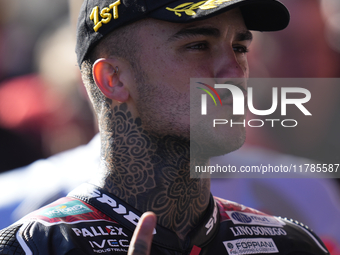 Aron Canet (44) Spain and Fantic Racing Kalex during the race of the Motul Solidarity Grand Prix of Barcelona at Circuit de Barcelona-Catalu...