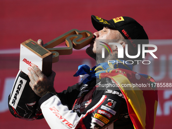 Aron Canet (44) Spain and Fantic Racing Kalex during the race of the Motul Solidarity Grand Prix of Barcelona at Circuit de Barcelona-Catalu...