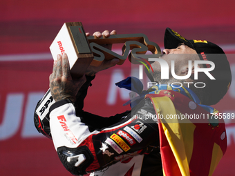 Aron Canet (44) Spain and Fantic Racing Kalex during the race of the Motul Solidarity Grand Prix of Barcelona at Circuit de Barcelona-Catalu...