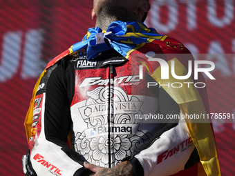 Aron Canet (44) Spain and Fantic Racing Kalex during the race of the Motul Solidarity Grand Prix of Barcelona at Circuit de Barcelona-Catalu...