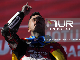 Aron Canet (44) Spain and Fantic Racing Kalex during the race of the Motul Solidarity Grand Prix of Barcelona at Circuit de Barcelona-Catalu...