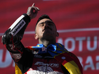 Aron Canet (44) Spain and Fantic Racing Kalex during the race of the Motul Solidarity Grand Prix of Barcelona at Circuit de Barcelona-Catalu...