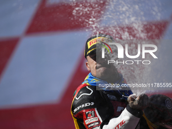 Aron Canet (44) Spain and Fantic Racing Kalex during the race of the Motul Solidarity Grand Prix of Barcelona at Circuit de Barcelona-Catalu...