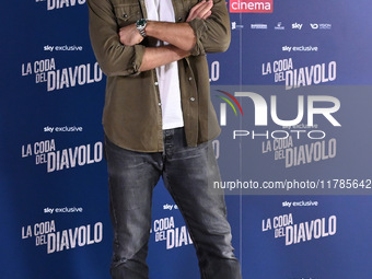 Luca Argentero attends the photocall for ''La Coda del Diavolo'' at Cinema Barberini in Rome, Italy, on November 11, 2024 (