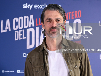 Luca Argentero attends the photocall for ''La Coda del Diavolo'' at Cinema Barberini in Rome, Italy, on November 11, 2024 (