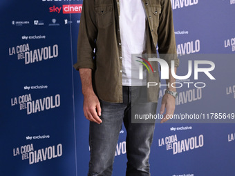 Luca Argentero attends the photocall for ''La Coda del Diavolo'' at Cinema Barberini in Rome, Italy, on November 11, 2024 (