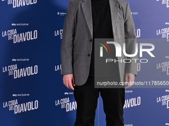 Domenico De Feudis attends the photocall for ''La Coda del Diavolo'' at Cinema Barberini in Rome, Italy, on November 11, 2024 (