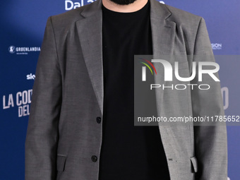 Domenico De Feudis attends the photocall for ''La Coda del Diavolo'' at Cinema Barberini in Rome, Italy, on November 11, 2024 (