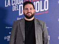 Domenico De Feudis attends the photocall for ''La Coda del Diavolo'' at Cinema Barberini in Rome, Italy, on November 11, 2024 (