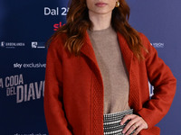 Cristiana dell'Anna attends the photocall for ''La Coda del Diavolo'' at Cinema Barberini in Rome, Italy, on November 11, 2024 (