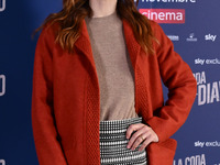 Cristiana dell'Anna attends the photocall for ''La Coda del Diavolo'' at Cinema Barberini in Rome, Italy, on November 11, 2024 (