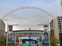 A general view of Wembley Stadium in London, England, on November 17, 2024, prior to the UEFA Nations League 2024/5, League B, Group B2 matc...