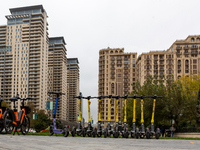 Modern residential buildings are seen in the centre of Baku, as  Azerbaijan built large parts of its capital in 21 century - November 17, 20...