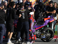 Jorge Martin (89) of Spain and Prima Pramac Racing Ducati celebrates the victory as World Champions of MotoGP after the race of the Motul So...