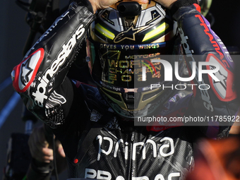 Jorge Martin (89) of Spain and Prima Pramac Racing Ducati celebrates the victory as World Champions of MotoGP after the race of the Motul So...