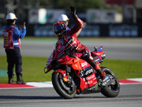 Francesco Pecco Bagnaia (1) of Italy and Ducati Lenovo Team during the race of the Motul Solidarity Grand Prix of Barcelona at Circuit de Ba...