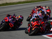 Francesco Pecco Bagnaia (1) of Italy and Ducati Lenovo Team Jorge Martin (89) of Spain and Prima Pramac Racing Ducati  Marc Marquez (93) of...